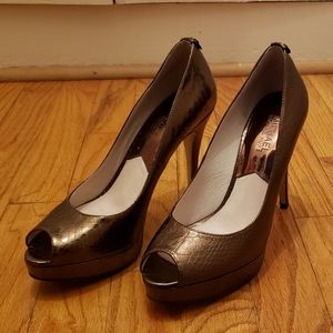 Michael Kors Copper Peep Toe Heels